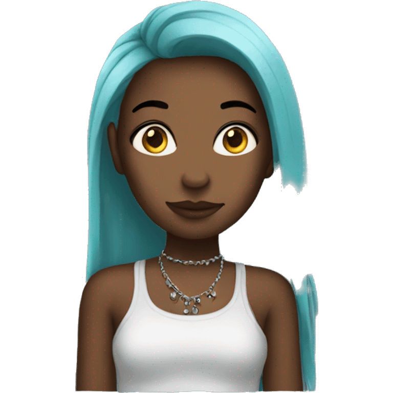 Girl with piercings  emoji