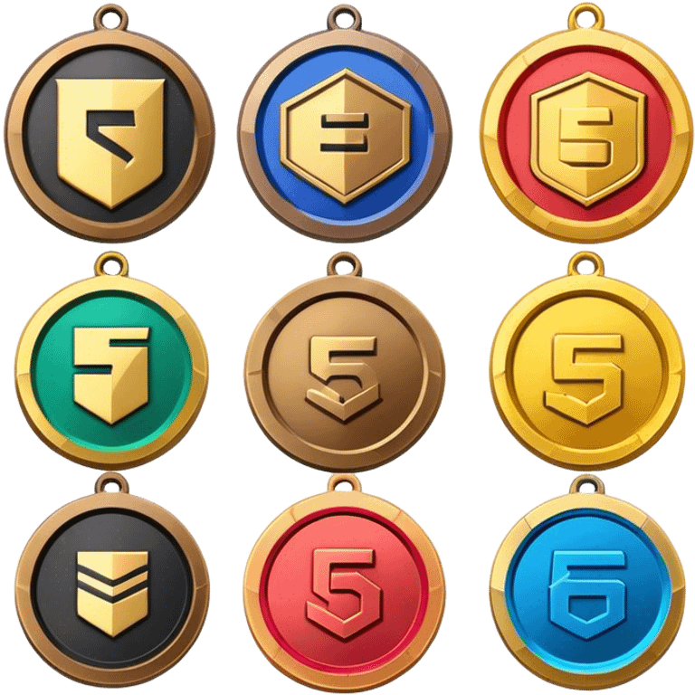 rainbow 6 seige rank medals from broze tom champion to emoji  medals emoji