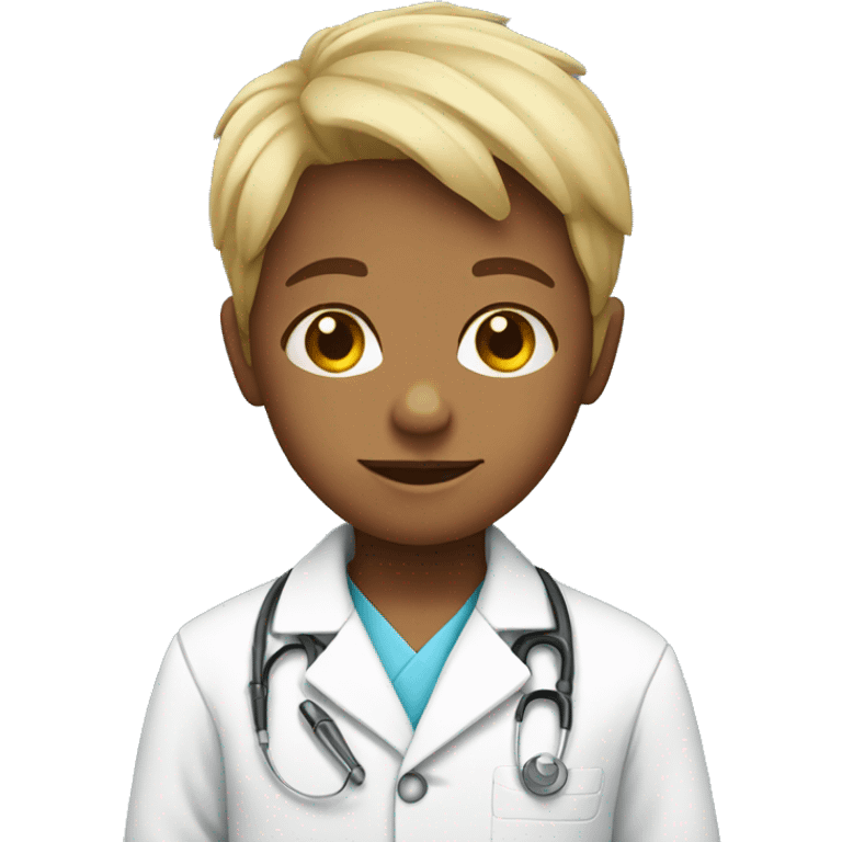 Child in a lab coat emoji