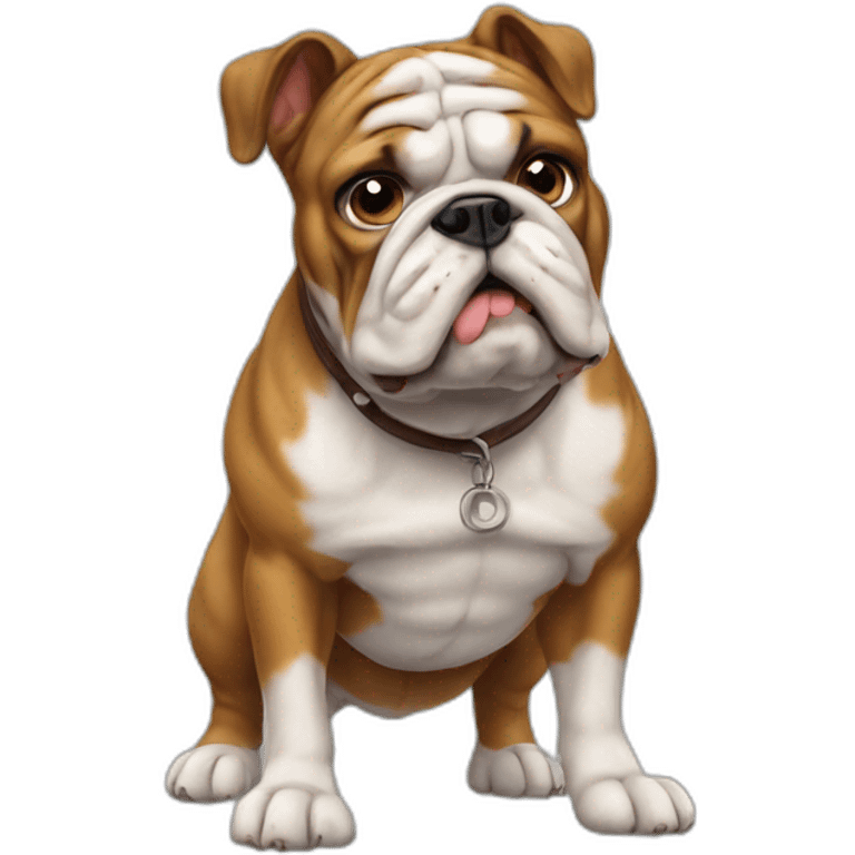 Dog Bulldog full-height emoji