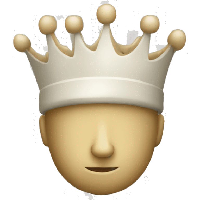 white Chess king emoji