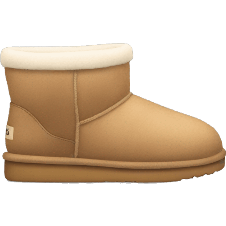 light brown cozy Ugg slippers emoji