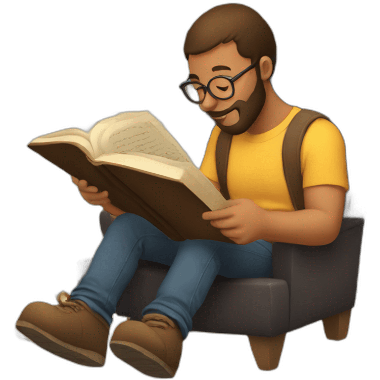 reading a book emoji