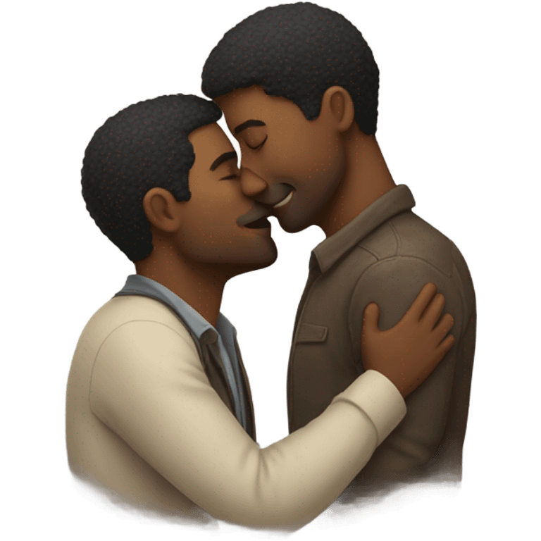 two men making out emoji