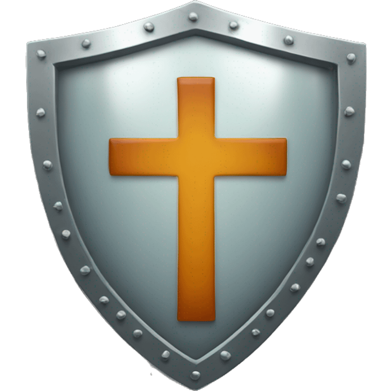 shield with a cross on it for health  emoji