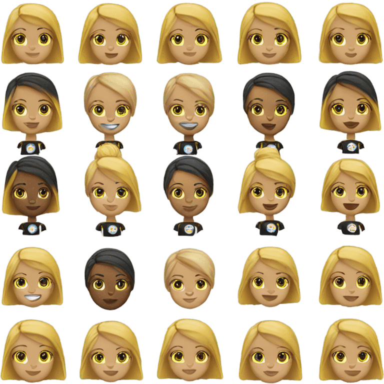 Steelers nfl girl blonde emoji