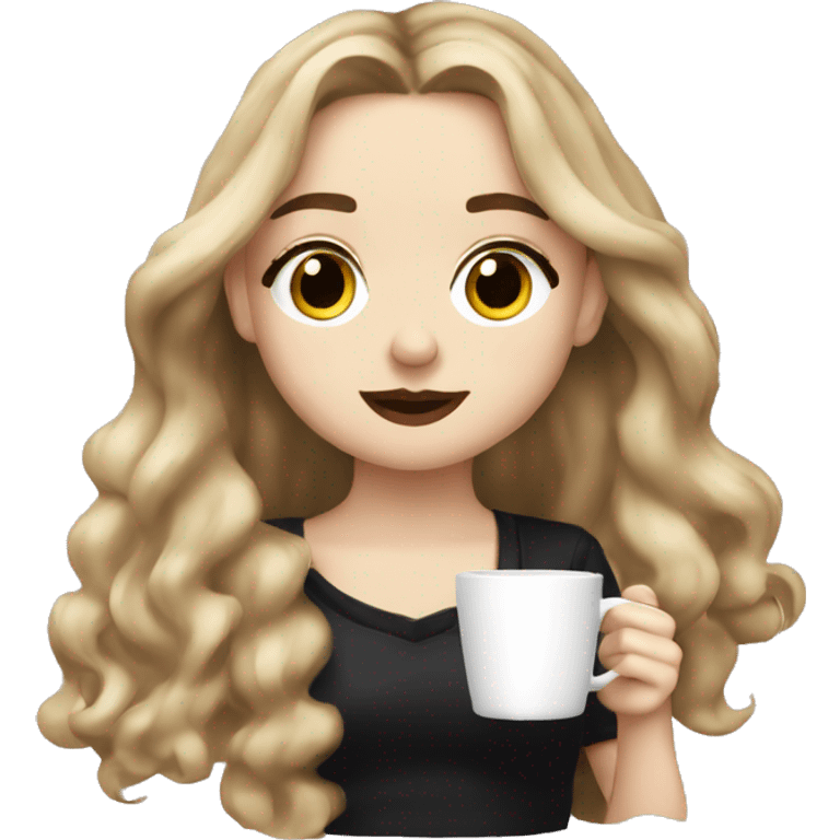 Sabrina carpenter drinking an espresso  emoji