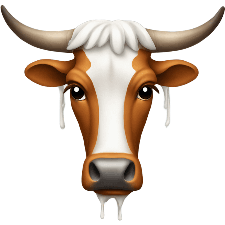 Very sad Crying Texas longhorn emoji