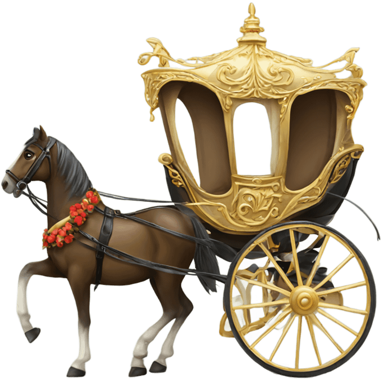 Beautiful carriage  emoji