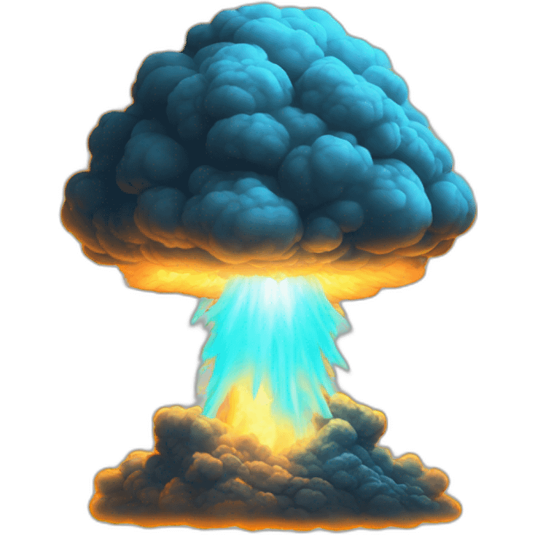 glowing nuclear explosion study to emoji