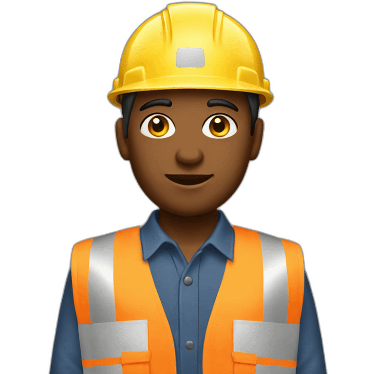 non gender construction worker emoji