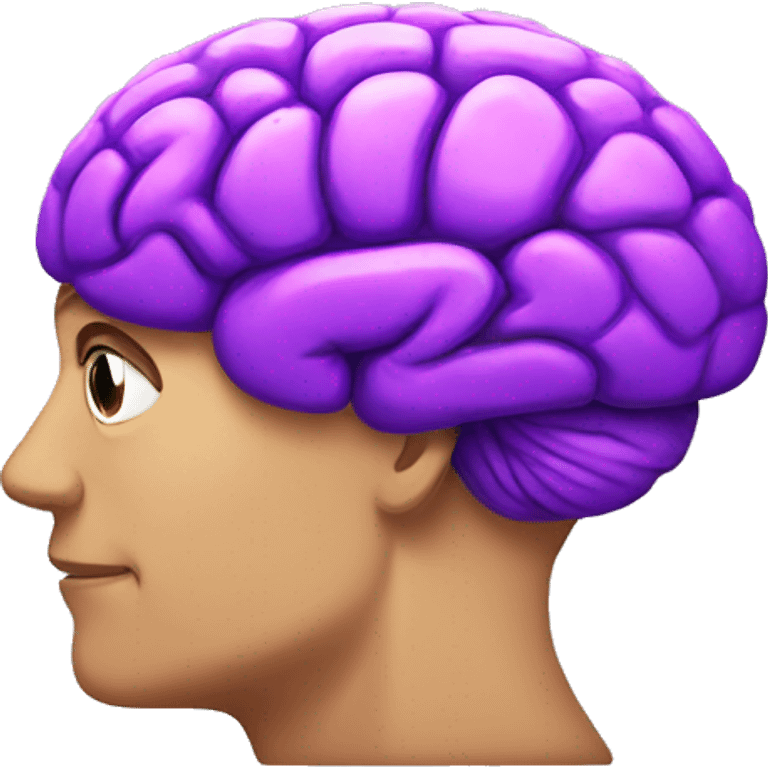 Purple Brain  emoji