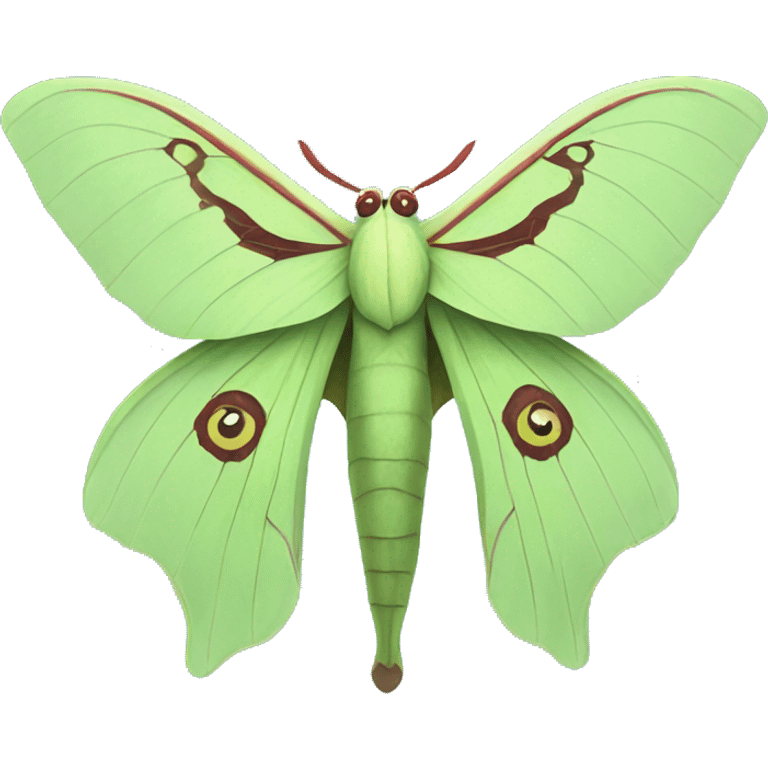 Luna moth emoji