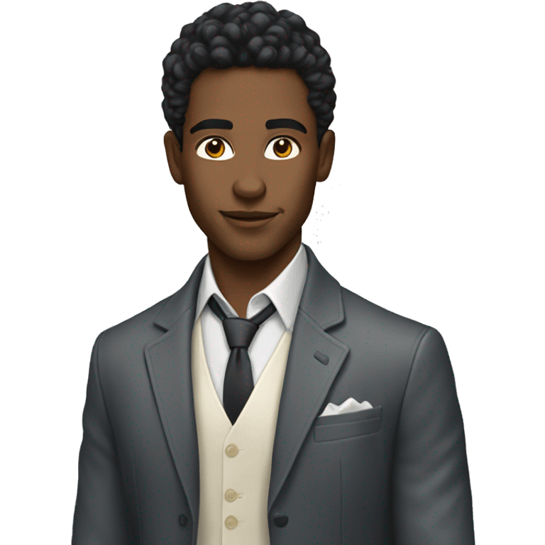 portrait of stylish young man emoji