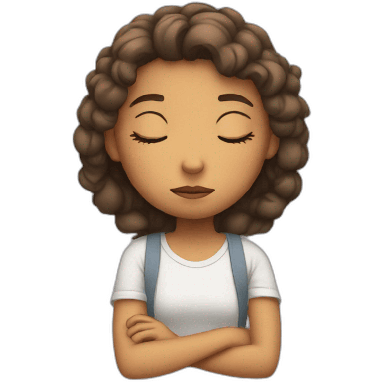 sleepy girl emoji