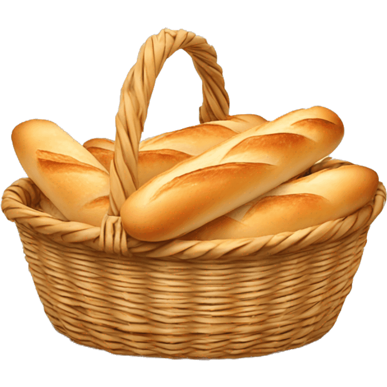 Basket of baguettes emoji