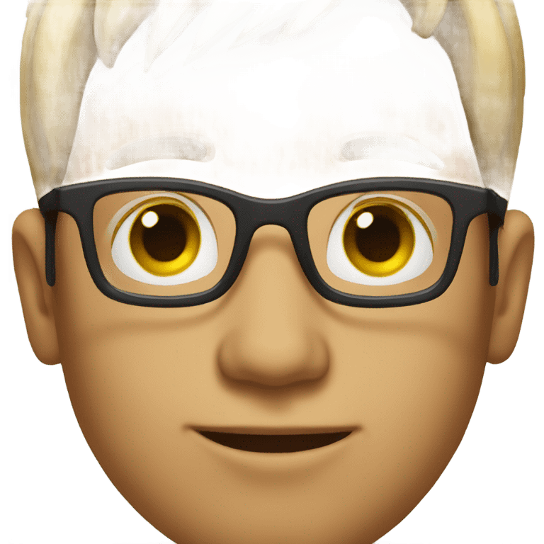 Boy wearing glasses  emoji