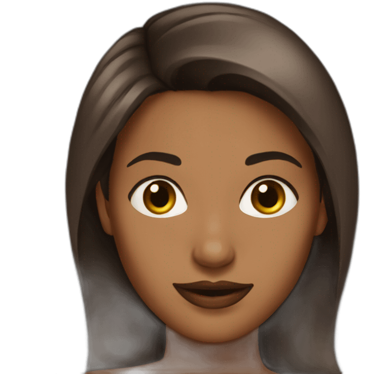 brown-woman-hot emoji