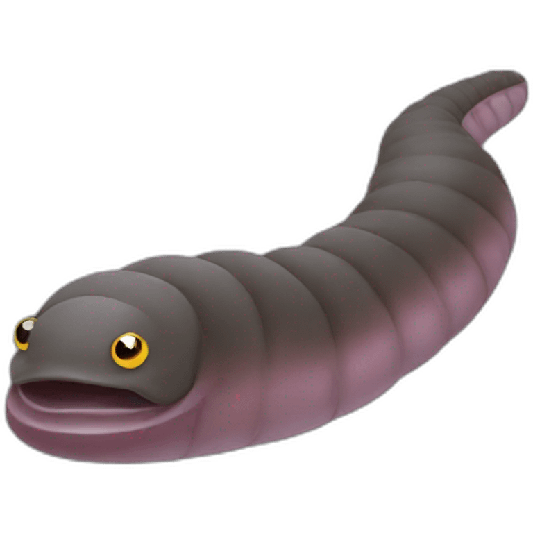 Flat Worm emoji