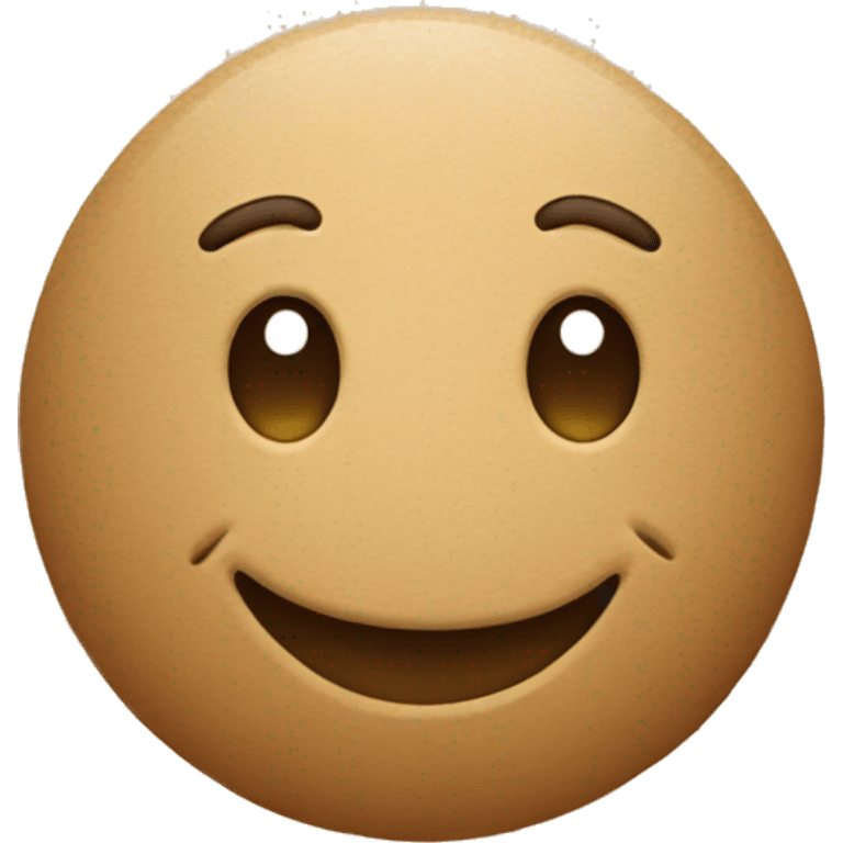 Smiling face in desert  emoji