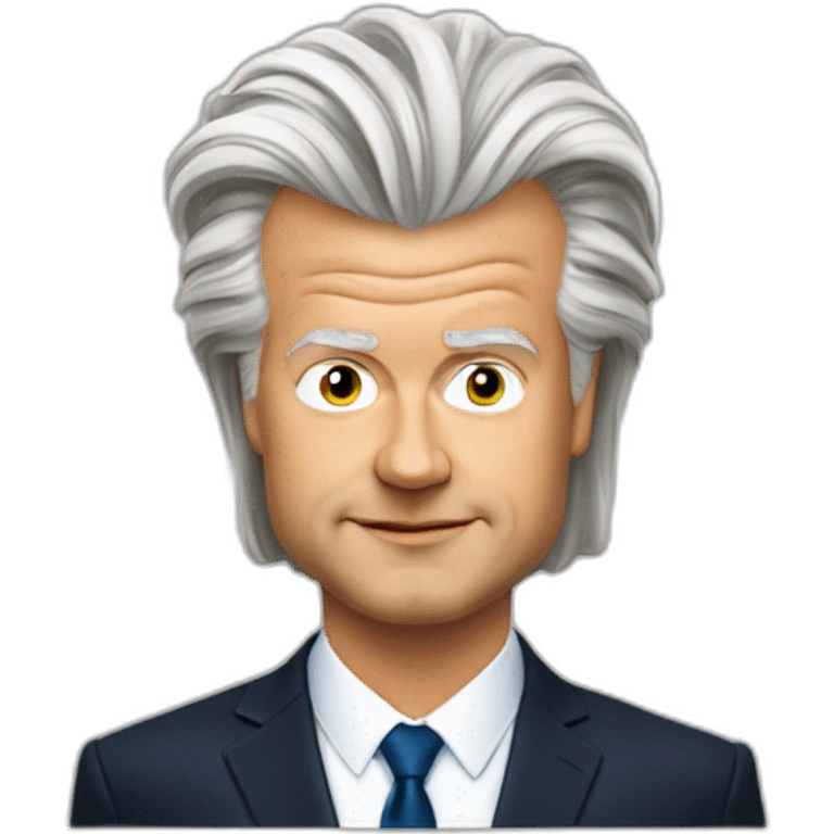 geert wilders met felrood haar emoji