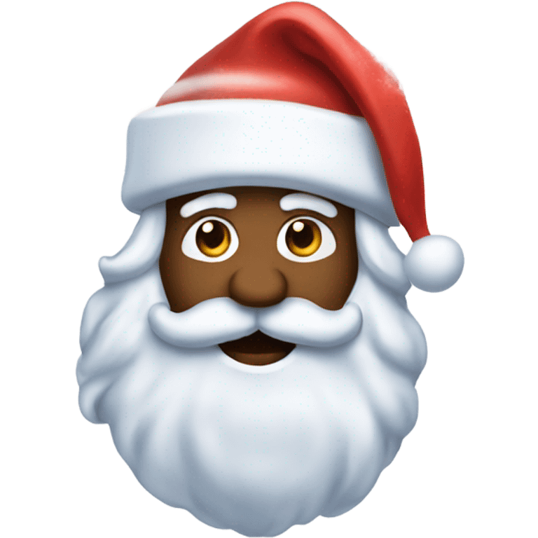 santa with snow tre emoji