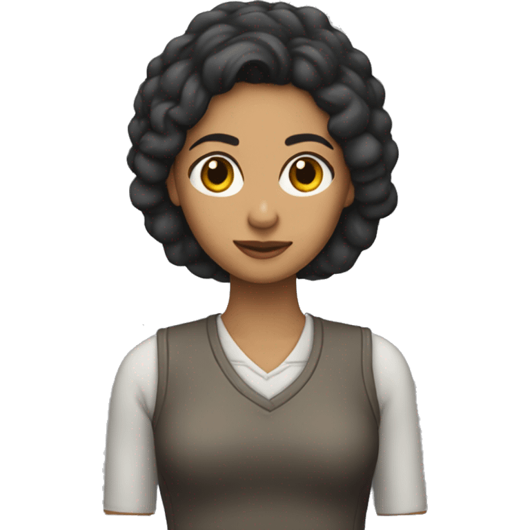 Mujer morena joven  emoji