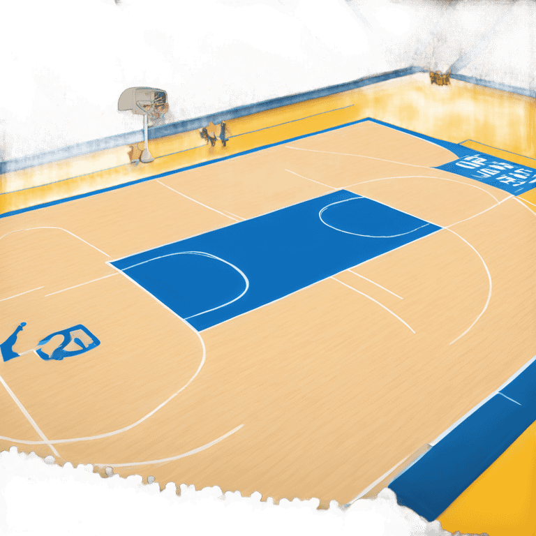 View from courtside seats basketball court emoji