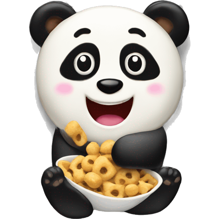 panda shaped cereal emoji