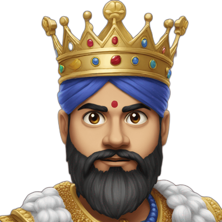 King kohli emoji