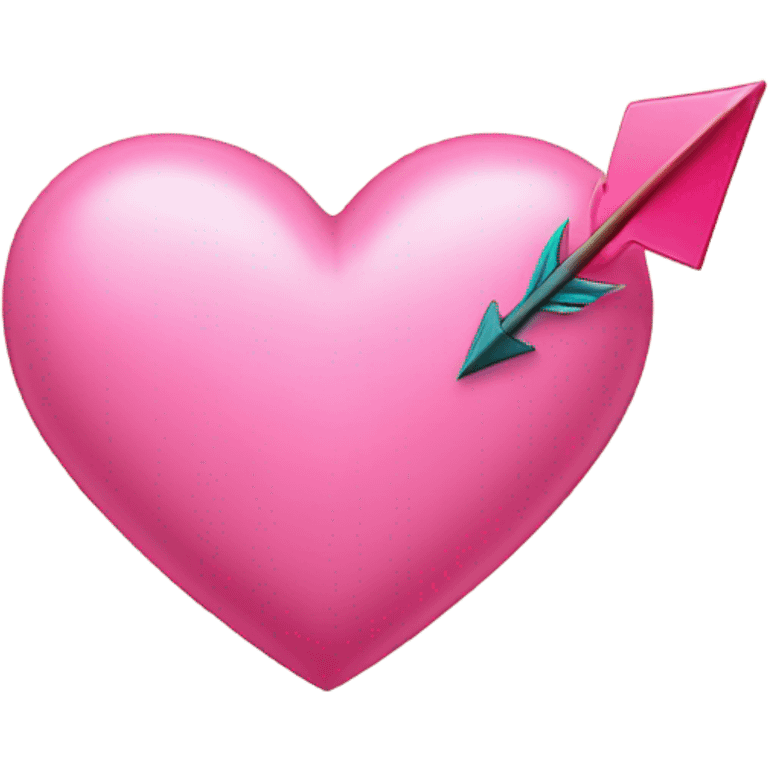 Pink heart with arrow going through emoji