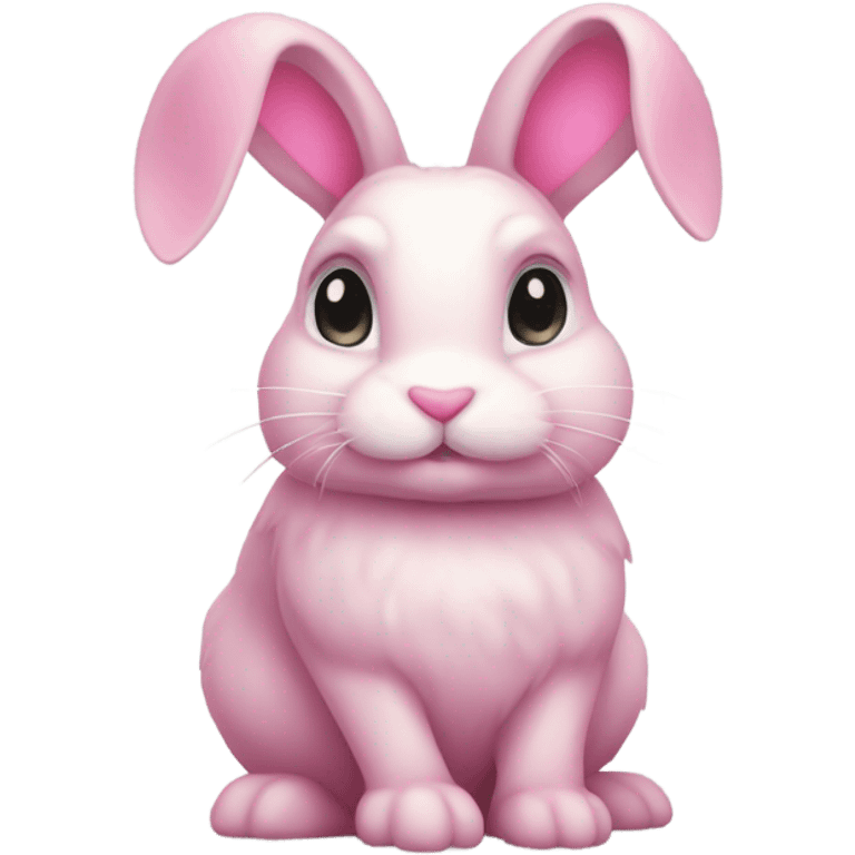 bunny with a pink  ྀིྀི emoji