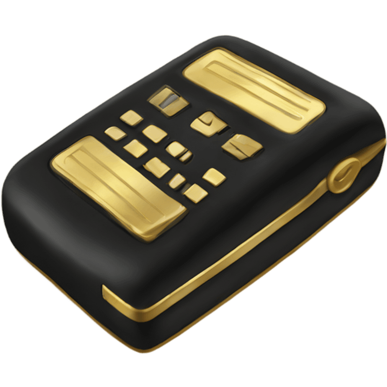 Gold pager emoji