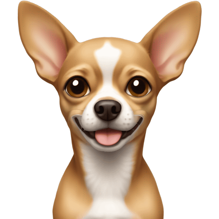 Light brown chihuahua with short ears emoji