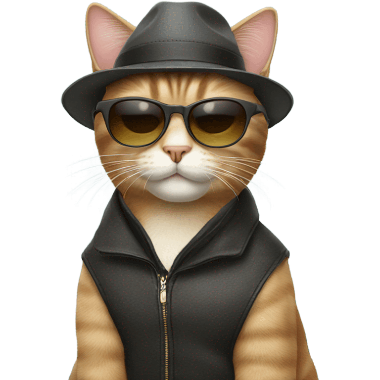 Cat with sunglasses emoji