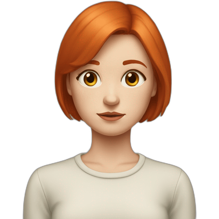 Gerl-redhead-bobcut-sad-Foxears emoji