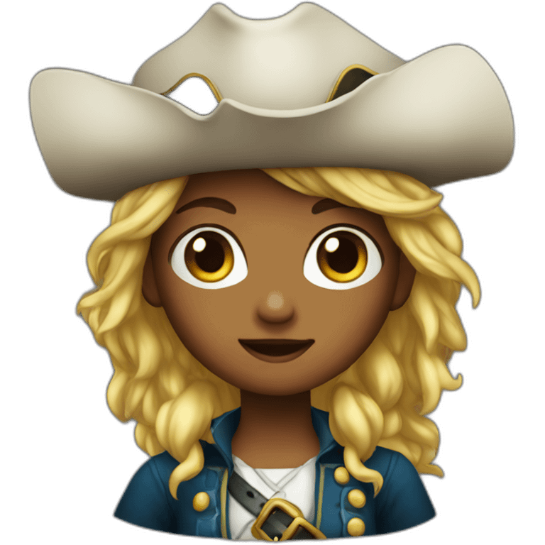 Female kid pirate emoji