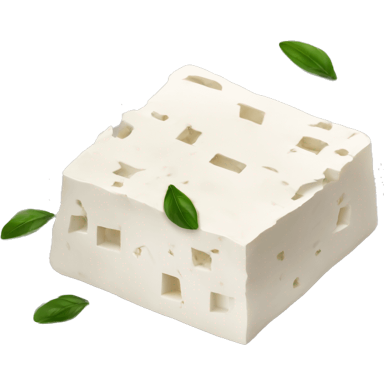 Greek feta on a plate emoji