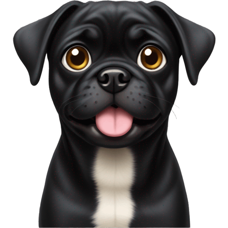 black pug mix with lab  emoji