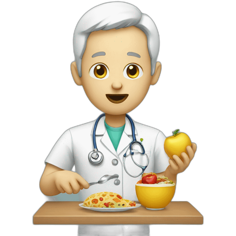 eating medical knowledge emoji