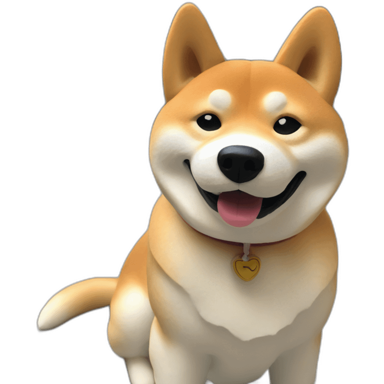 shiba inu in barcelona emoji