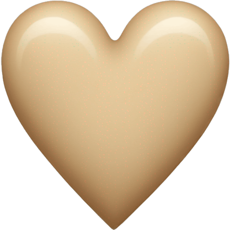 beige heart emoji