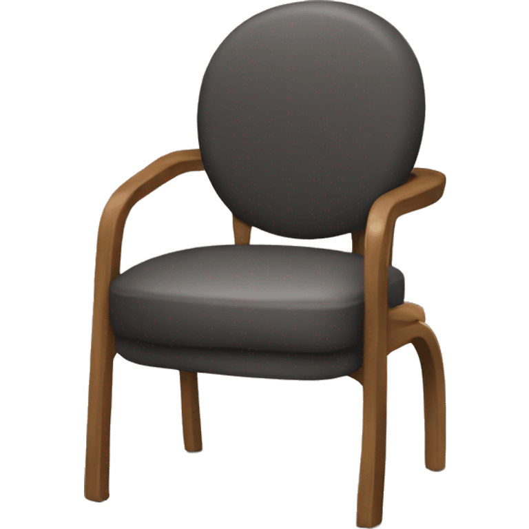 a chair with only one leg emoji