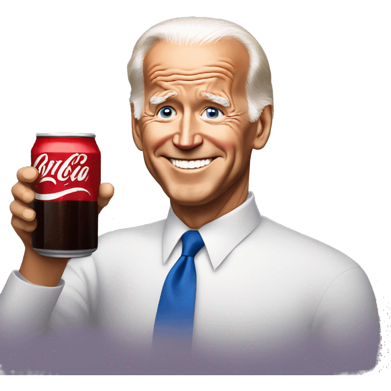 joe biden with cola emoji