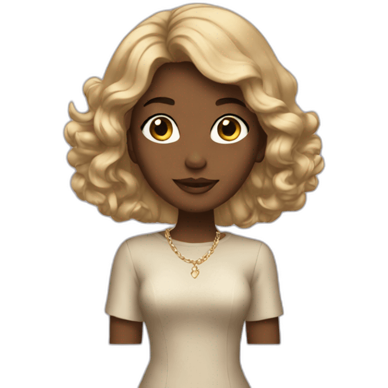 Rich girl emoji