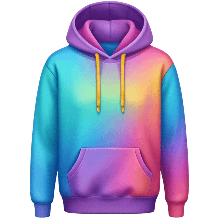 Colorful hoodie emoji