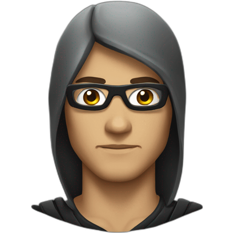 ninja assassin with glasses emoji