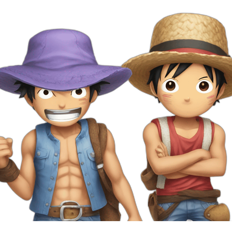 Tony Tony chopper and luffy emoji