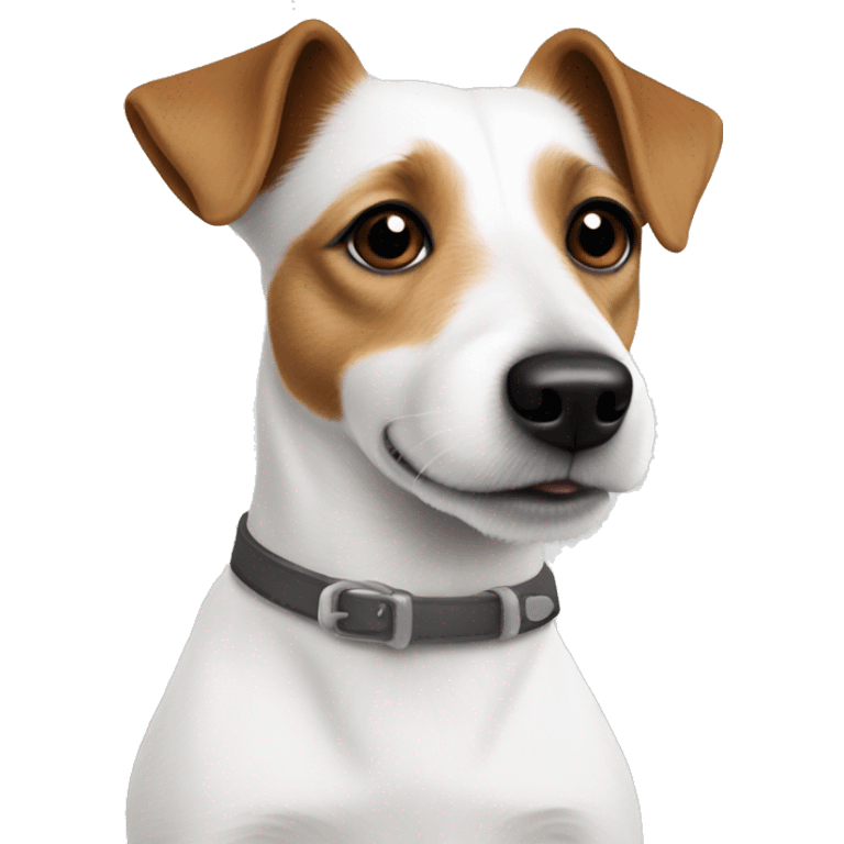 all white jack russell emoji