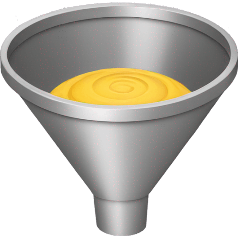 a very simple marketing funnel emoji